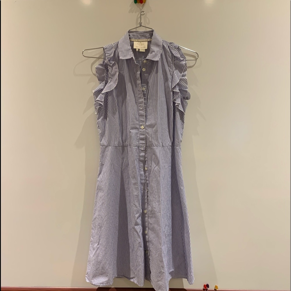 Kate Spade New York Stripped Ruffle Dress